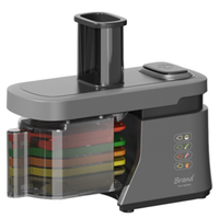Nouveau Robot Culinaire Électrique Multifonctionnel 5-en-1 280W, Mini Hachoir, Déchiqueteur, Coupe-Légumes et Trancheuse Portable pour Usage Domestique
