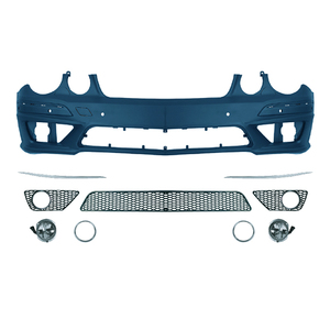Piezas de Repuesto para Vehículos, Parachoques Delantero para <span class=keywords><strong>Mercedes</strong></span> Benz Clase E W211, Actualización a AMG63 2004-2008 con Orificio para Faros Antiniebla - Product Image 1