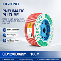 Tuyau pneumatique en PU 12*8mm, résistant à l'usure, en polyuréthane, flexible, pour équipement pneumatique industriel