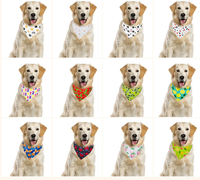 Bandana triangulaire pour animaux de compagnie de couleur unie, 45*45cm, foulard pour chien et chat en plusieurs couleurs vives