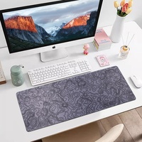 Tapis de souris gaming grand format avec repose-poignet, motif anneau de croissance, design en caoutchouc personnalisé pour le bureau et la maison
