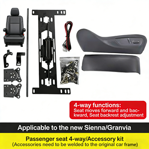 Accessoires de mise à niveau de base de siège auto les plus vendus, modification du siège passager à commande électrique 4 directions <span class=keywords><strong>pour</strong></span> Toyota Granvia - Product Image 4