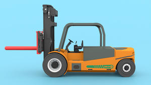 Venta de fábrica italiana Carretilla elevadora eléctrica 4Wd Made in Italy 24 toneladas Capacidad de carga Transporte pesado Horquilla Longitud 1200Mm Batería grande - Product Image 3