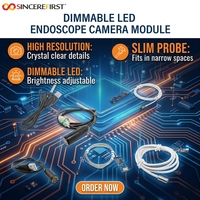 OV9734 CMOS 105 °   Module de caméra endoscopique grand angle IP67 3,9 mm 720P et connexion Type-C pour inspection de tuyaux