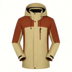 Veste Softshell Homme Imprimée, Doublée Polaire, Imperméable, Coupe-Vent, Chaude et Légère pour Activités de Plein Air, Grande Taille, avec Fermeture Éclair - Product Image 3