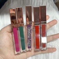 Rouge à lèvres liquide mat imperméable, vegan, 125 couleurs, haute pigmentation, cosmétiques en gros, marque privée pour femmes, logo personnalisé