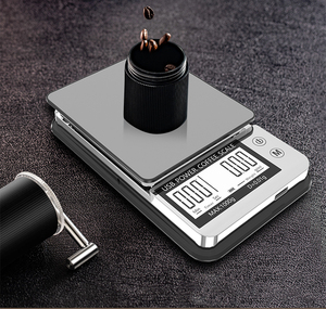 2023ตราชั่งอาหารดิจิทัลแบบมัลติฟังก์ชันในห้องครัวพร้อมฟังก์ชันภาชนะตั้งเวลาจับเวลากาแฟแบตเตอรี่ให้น้ำหนักสูงสุด1กก. - Product Image 2