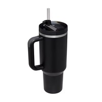 Vente en gros de gobelets isothermes en acier inoxydable à double paroi de 40 oz, design classique, personnalisable avec divers logos de dessins animés