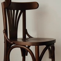 Nouvelle chaise de salon inclinable en bois massif moderne avec dossier