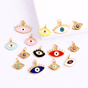 Creatività Colourful amuleto turco portafortuna malocchio portafortuna, Cubic zirconi lastricati, collana di gioielli bracciale accessori L41 - Product Image 4