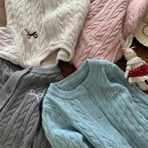 Tongxingyuan Girls Knitted <b>Cardigan</b> Autumn Spring Soft Full Sleeve Single Breasted Sweater Coat - Product Image 2