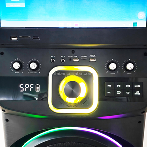 Loa Partybox DJ tích hợp đèn LED RGB kép 12 inch, màn hình cảm ứng lớn, chức năng Karaoke, điều khiển bằng giọng nói, nguồn điện DC 1417 - Product Image 4