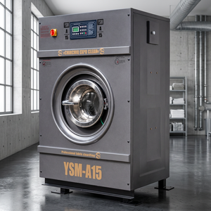 Laveuse-essoreuse industrielle YSM-A15 15 kg, électrique, en acier inoxydable, entièrement automatique, triphasée 220/380V, machine à laver le linge - Product Image 3