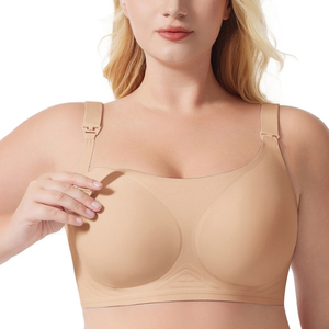Sujetador de Maternidad y Lactancia para Mujer, Talla Grande, con Cierre Frontal, Sin Costuras, <span class=keywords><strong>Push</strong></span>-<span class=keywords><strong>Up</strong></span>, Anti-Caída, para Embarazo y Posparto - Product Image 2