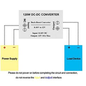 Convertitore di Tensione DC-DC ad Alta Efficienza da 24V (8-36V) a 12V 10A 120W, Convertitore <span class=keywords><strong>Buck</strong></span> per Alimentazione Fai-da-Te Step-Down - Product Image 6