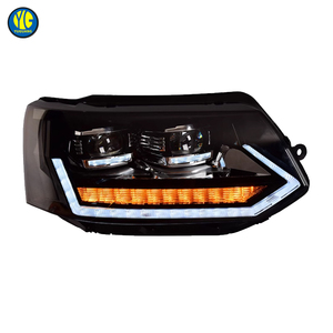 YU GUANG luci di testa di alta qualità per <span class=keywords><strong>Volkswagen</strong></span> Multivan Transporter <span class=keywords><strong>T5</strong></span> <span class=keywords><strong>Caravelle</strong></span> 2010-2015 faro a LED DRL luce anteriore - Product Image 2
