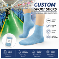 Chaussettes de sport personnalisées en Spandex/Nylon, douces, respirantes, antibactériennes, avec talon renforcé, pour usage quotidien