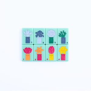 Juego <span class=keywords><strong>de</strong></span> Mahjong Americano <span class=keywords><strong>de</strong></span> Lujo Estilo Suroeste, 160 Fichas, Silla Mecedora, Verde Menta, Acrílico Grabado Derby, Regalo <span class=keywords><strong>de</strong></span> Mahjong - Product Image 3