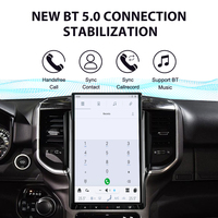 14.4 pouces Android 8 + 128GB pour Dodge RAM 2019-2022 Carplay Tesla Style voiture GPS Navigation lecteur multimédia Radio bande Headunit