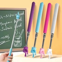 Pointeur télescopique personnalisé en acier inoxydable pour enfants, mignon et rétractable, outil pédagogique pour enseignants