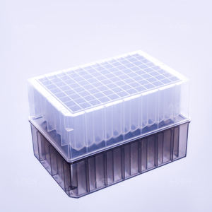 Plaque de puits profond en polypropylène <span class=keywords><strong>à</strong></span> fond en V de 2.3ml pour la culture cellulaire avec film d'étanchéité PCR - Product Image 2