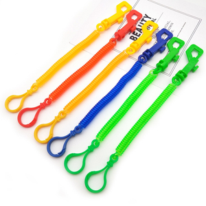 TOMAS Прямая поставка с завода, цветная пластиковая эластичная цепочка Eva, телефонная линия, пружинный трос P Word, крючок, пружинный трос, брелок/ - Product Image 2