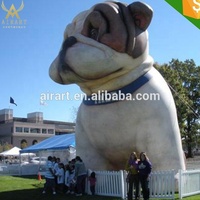 Ballon gonflable réaliste de dessin animé de chien de pitbull