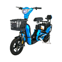 Vélo Électrique de Banlieue, Scooter Moped, Pneus à Vide de 16 à 22 Pouces, Vélo Électrique à 2 Places pour Adultes