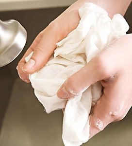 Taille 28x23cm éponge de cuisine en luffa naturel non pelucheux zéro déchet Machine à rouleau biodégradable serviettes en <span class=keywords><strong>bambou</strong></span> recyclables - Product Image 5