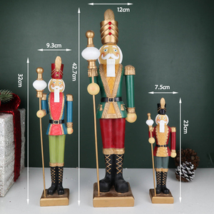 Di trasporto del nuovo Creativo Regali Di <span class=keywords><strong>Natale</strong></span> di Legno Schiaccianoci Artigianato Fatti A Mano Colorato Disegno o Modello Schiaccianoci - Product Image 2