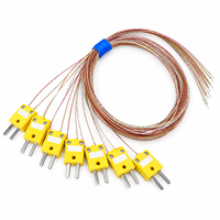 Sonde de température ultra-fine de type T, thermocouple de type K, longueur de sonde 0,5 mm, matériau PTFE, indice de protection IP65, OEM