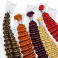 Cheveux humains vietnamiens Deep Wave pour tresses, dreadlocks et perruques, en vrac, pouvant être permanentés