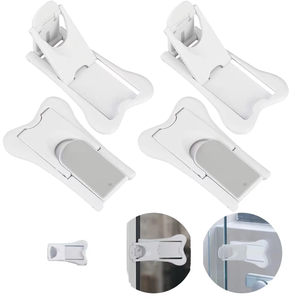 Gaixie Blocco di Sicurezza per Bambini per Finestre e Porte Scorrevoli Grandi con Ferma, Blocco di Sicurezza per Armadi e Cassetti - Product Image 1