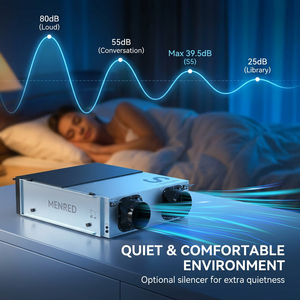 ระบบระบายอากาศอัจฉริยะ Smart Fresh Air ERV ควบคุมผ่านแอป WiFi ติดตั้งบนเพดานทรงสี่เหลี่ยม ประหยัดพลังงาน 220V-50Hz S5 รุ่นปรับแต่งได้ ERV Ven - Product Image 4