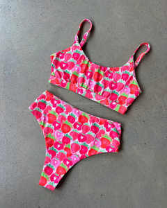 Costumi da bagno stile 2025 personalizzati con lacci da bagno da ragazza con stampa costume da bagno brasiliano con stampa floreale costumi da bagno Bikini sportivi - Product Image 5