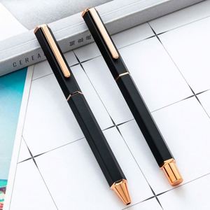 New 1.0Mm Custom Logo Hexagonal Barrel Signature Premium Business Metal Ballpoint Hotel Corporate Advertising Gift <b>Pen</b> - Product Image 1