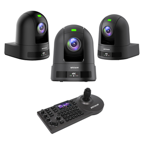 WODWIN Système de <span class=keywords><strong>Conférence</strong></span> Audio PTZ 4K 60FPS avec <span class=keywords><strong>Zoom</strong></span> Optique 25X, 12G-SDI, IP/USB3.0/SYNC, Suivi IA, 8.3MP pour Diffusion et Conférences - Product Image 1