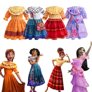 Костюм принцессы с коротким рукавом для косплея, вечернее платье для девочек на день рождения