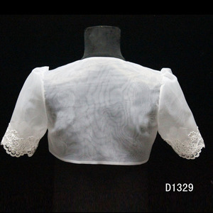D1329 Chal infantil <span class=keywords><strong>de</strong></span> encaje blanco con cuentas para boda, capa para <span class=keywords><strong>vestidos</strong></span> <span class=keywords><strong>de</strong></span> novia, chaqueta - Product Image 4