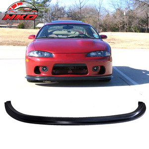 Convient pour Mitsubishi Eclipse 1997-1999, lèvre de pare-chocs avant style DS, non peinte, noire - Product Image 1
