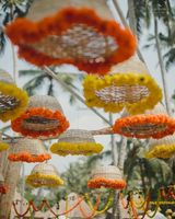 Décoration suspendue pour arche de mariage, rangée de fleurs artificielles en soie WD-3, style traditionnel indien du Rajasthan, pour un lifestyle vibrant