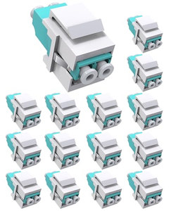 OEM ODM 15 pièces Coupleur duplex LC vers LC F/F <span class=keywords><strong>Jack</strong></span> Keystone Modulaire Coupleur duplex multimode LC OM3 <span class=keywords><strong>Adaptateur</strong></span> de câble à fibre <span class=keywords><strong>optique</strong></span> MM pour - Product Image 2