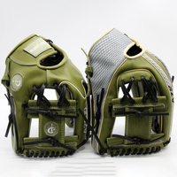 Gants de baseball vert armée Gant de baseball et de softball professionnel personnalisé Guantes De Beisbol