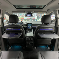Table de siège arrière Hyundai Custin Custo 2021-2024 avec chargeur sans fil 15W, support pour ordinateur portable, plateau repas, porte-gobelet et lumière d'ambiance réglable