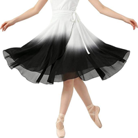 Jupe longue de ballet Bestdance en mousseline de soie, jupe de danse, jupes de gymnastique pour femmes et filles