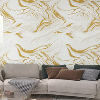 Panneau mural en PVC marbré brillant UV, imperméable, pour décoration intérieure d'hôtels, villas, appartements et maisons.