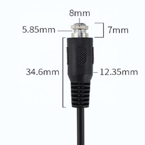 Câble Audio stéréo mâle-femelle, 3.5mm, à écrou, ceinture de fixation, vis, cordon d'extension audio, en stock - Product Image 2