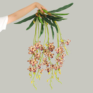 Orchidées suspendues de haute qualité fleur artificielle vraie touche <span class=keywords><strong>Brassia</strong></span> orchidée pour la décoration de plafond d'événement à la maison - Product Image 4