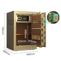 Coffret de sécurité électronique dissimulé YINGBO avec lecteur d'empreintes digitales et serrure à code, dimensions 700x380x400mm