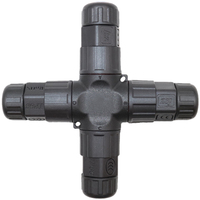 Conector de Cable con Núcleo de Cobre para Luz LED, IP68 2P M20 Hembra, Chapado en Oro y Níquel, Impermeable, para Flujo de Corriente